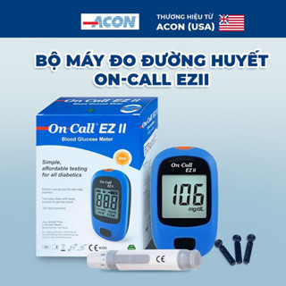 Máy đo đường huyết tiểu đường trong máu của Mỹ Acon On call EZ II tặng kèm 25 que thử ( BẢO HÀNH TRỌN ĐỜI )