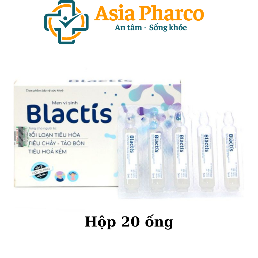 Men nước men vi sinh chứa 3 tỷ bào tử lợi khuẩn Men tiêu hóa Blactis dùng cho bé rối loạn tiêu hóa -Hộp 20 ống
