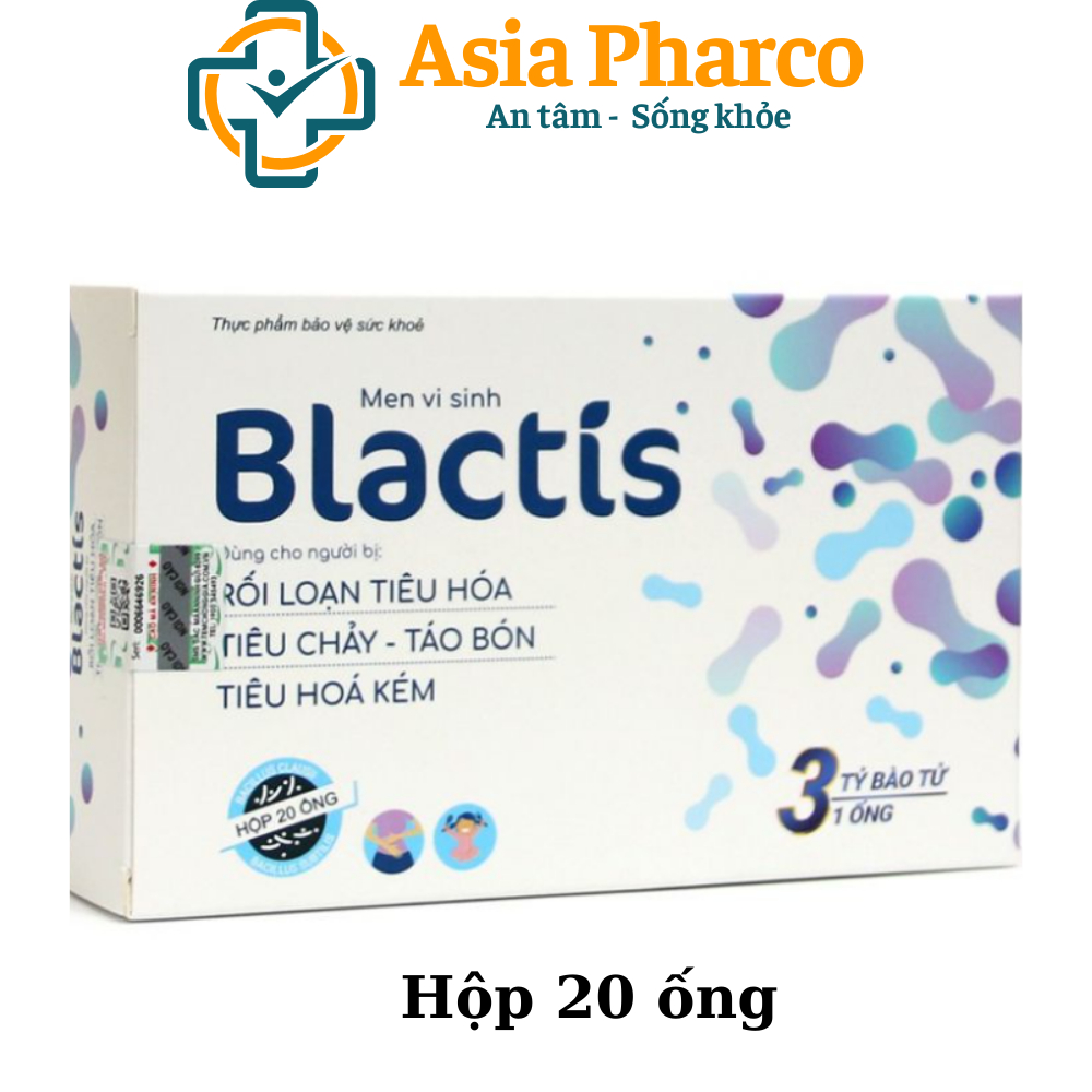 Men nước men vi sinh chứa 3 tỷ bào tử lợi khuẩn Men tiêu hóa Blactis dùng cho bé rối loạn tiêu hóa -Hộp 20 ống