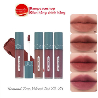 (22,23,24,25) Son Kem Lì ROMAND Zero Velvet Tint - VINTAGE FILTER SERIES