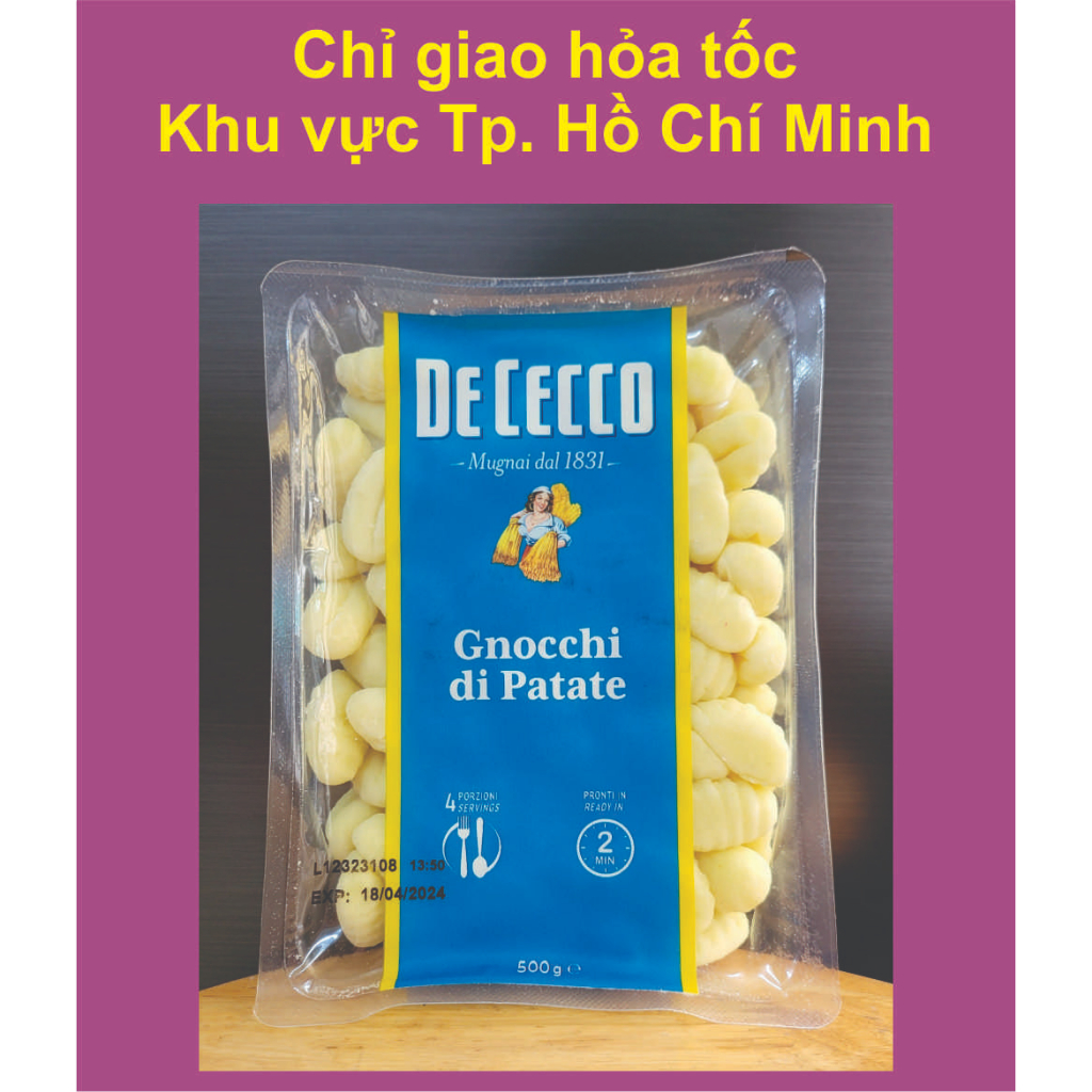 DE CECCO - hộp 500g - NUI KHOAI TÂY  / Ý / Potato Gnocchi