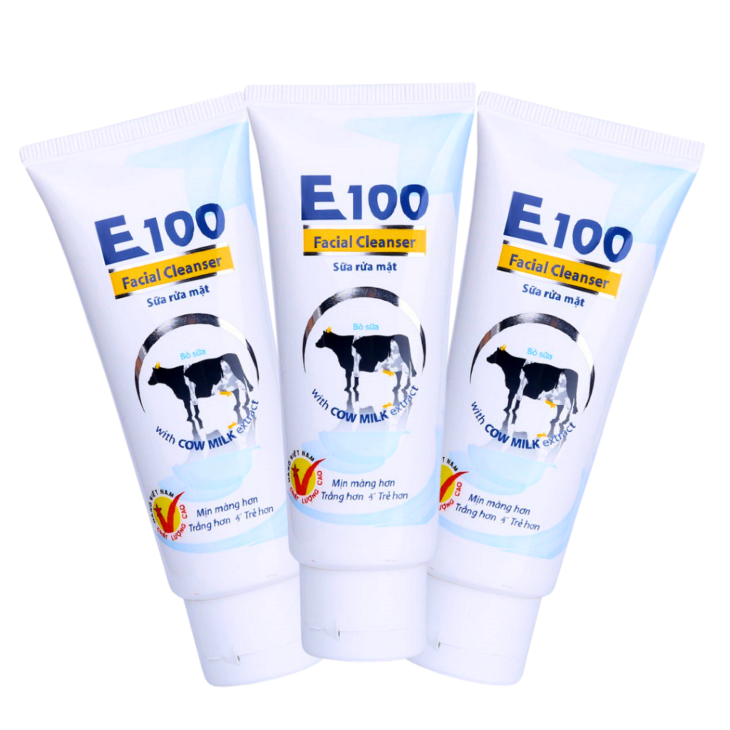 Sữa rửa mặt E100 Bò trắng mịn 80ml