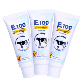 Sữa rửa mặt E100 Bò trắng mịn 80ml