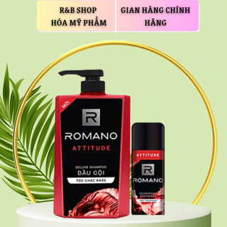 COMBO GỘI ROMANO 650 ATTITUDE VÀ XỊT KHỬ MÙI ATTITUDE 50ML