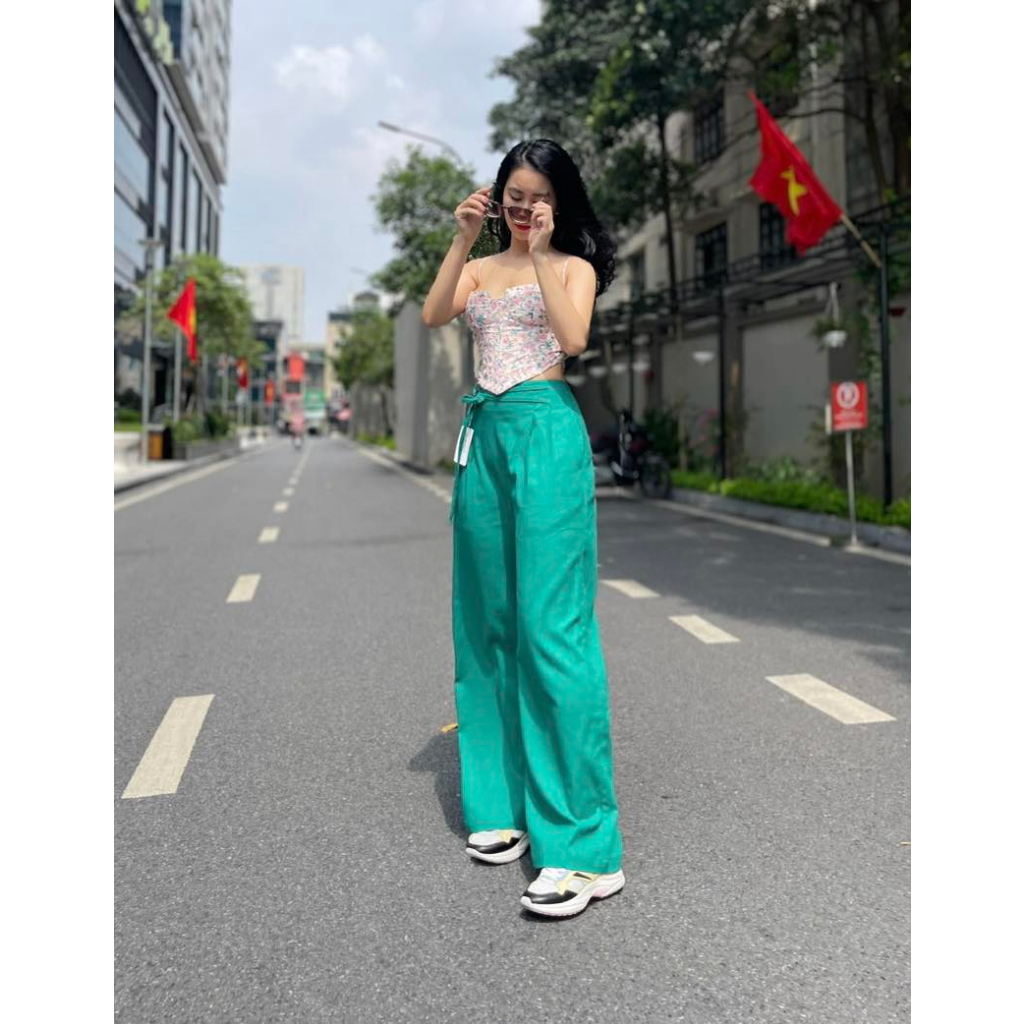 Quần linen Shojo thắt dây