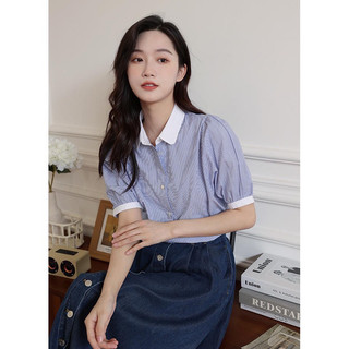 Áo sơmi sọc kẻ xanh