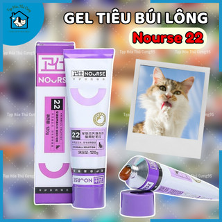Nourse 22 Gel tiêu búi lông mèo ngừa tắc ruột cải thiện hệ tiêu hoá 120gr