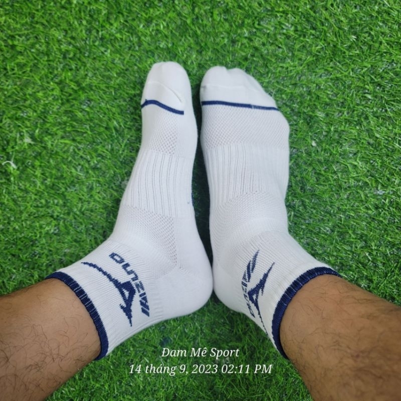 Tất Vớ Thể Thao Nam Nữ Cổ Ngắn Hàng Dệt Kim Asics Mizuno