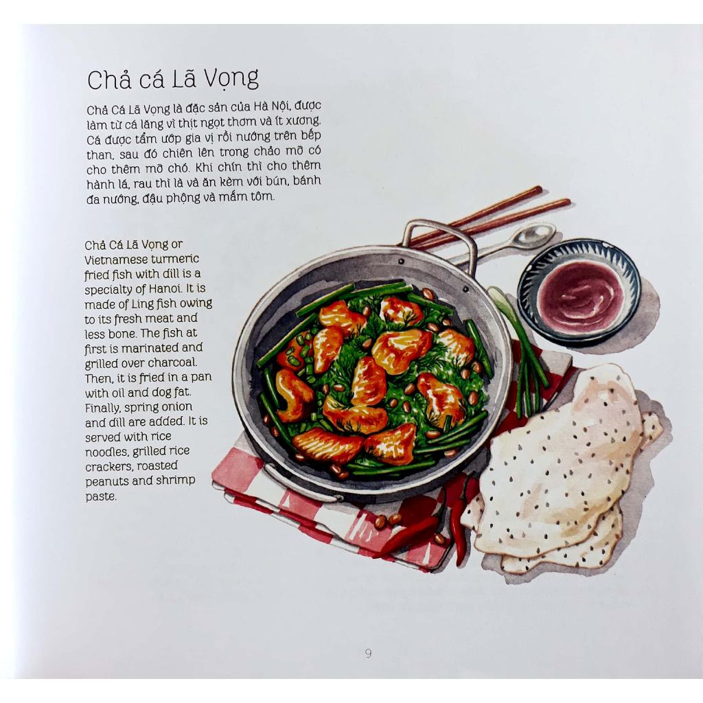 Sách - Việt Nam miền ngon - Song ngữ Việt - Anh - In màu  - THA155