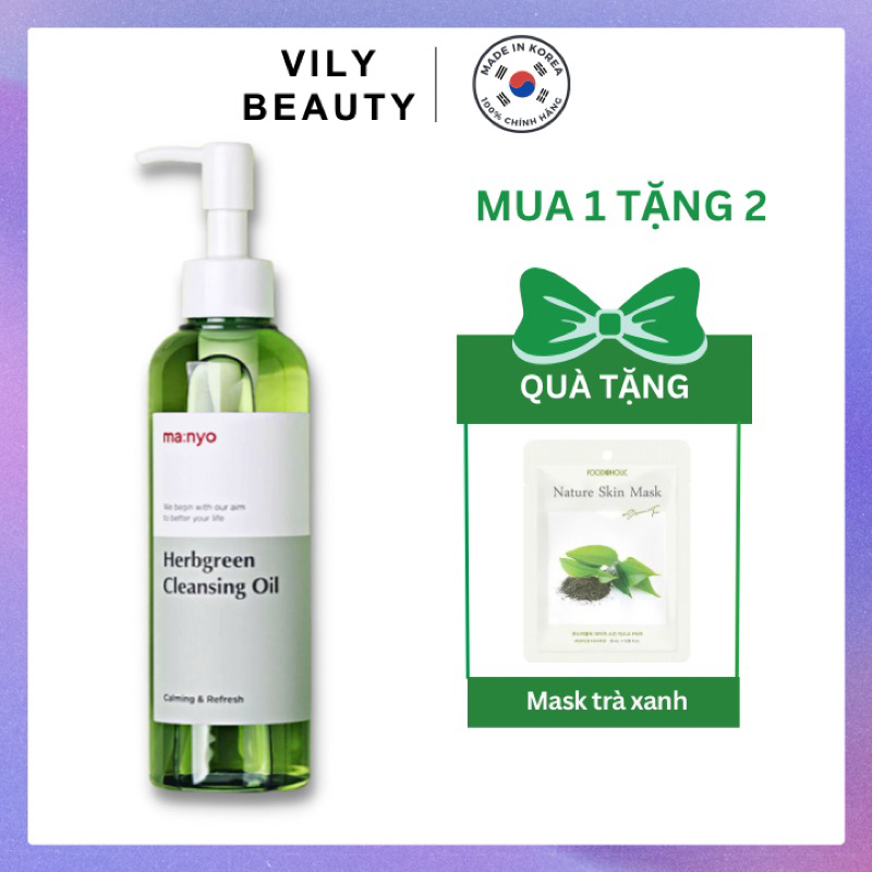 Dầu tẩy trang thảo mộc Manyo Herbgreen Cleansing Oil 200ml