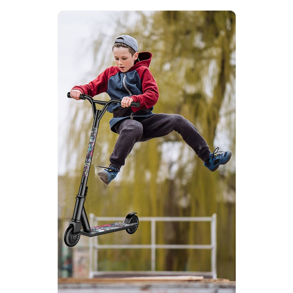 Xe Scooter Hai Bánh Gobos Chuyên Thể Thao Biểu Diễn, Tải Trọng 100kg Có Mặt Nhám Chống Trơn Trượt