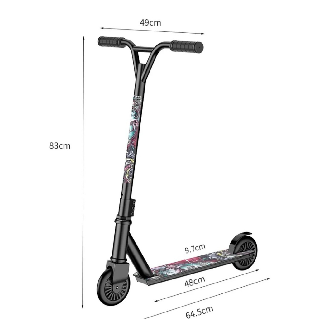 Xe Scooter Hai Bánh Gobos Chuyên Thể Thao Biểu Diễn, Tải Trọng 100kg Có Mặt Nhám Chống Trơn Trượt