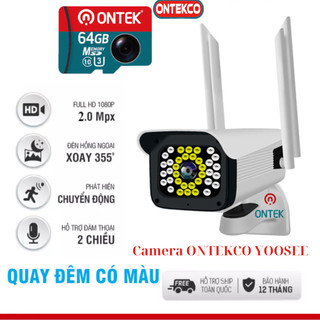camera Ontekco YOOSEE thân xoay 4 RÂU cao cấp chính hãng, Đàm thoại 2 chiều, Xoay 360 độ, bảo hành 12 tháng