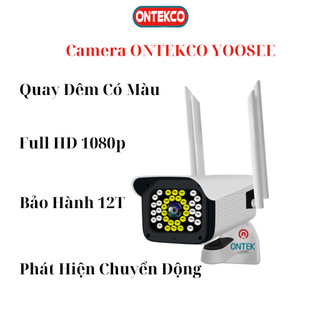 camera ONTEKCO yoosee thân xoay 1080P lắp ngoài trời chính hãng kết nối điện thoại, máy tính
