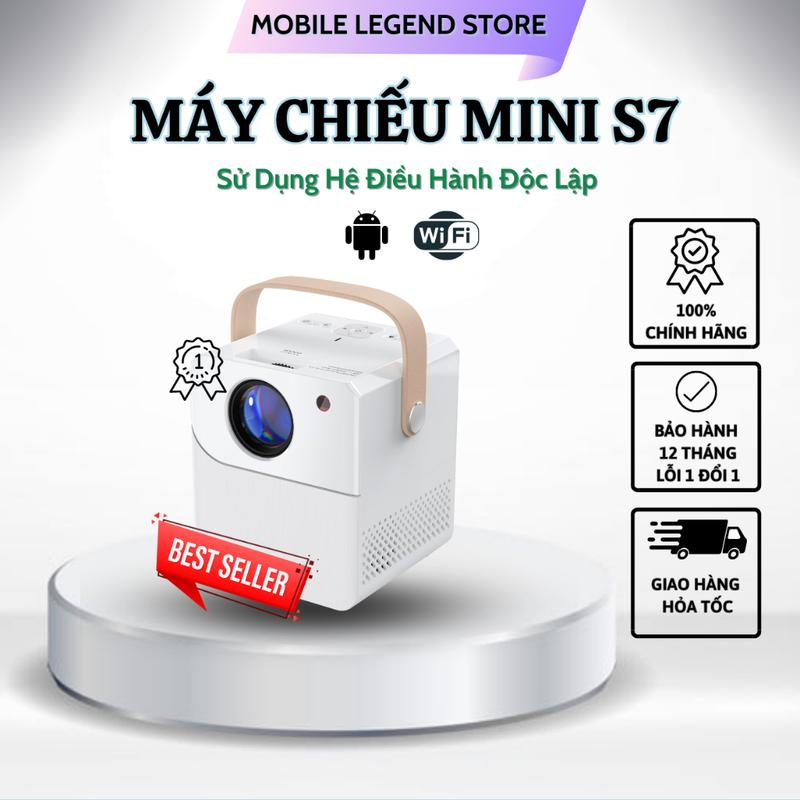 Máy chiếu S7– Rạp hát tại nhà di động , có wifi dùng android, xem trên Youtube, Thay thế chiếc Smart TV 120 inch,Tuy