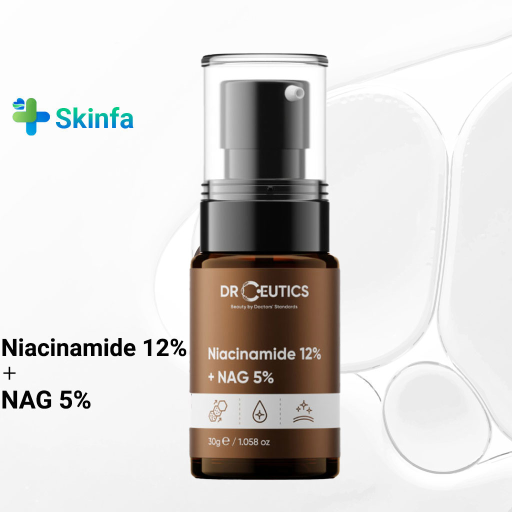 Serum DrCeutics Niacinamide 12% + NAG 5% Giảm Thâm Sáng Da Kiềm Dầu