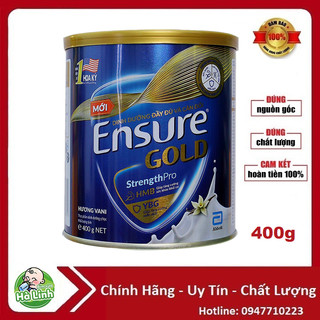 Sữa bột Ensure Gold 400g (Date 2026)