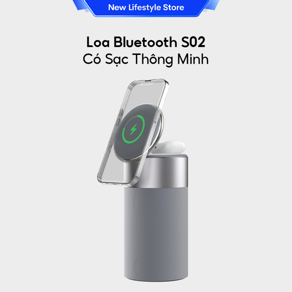 Loa Bluetooth Tích Hợp Sạc Thông Minh Không Dây S02