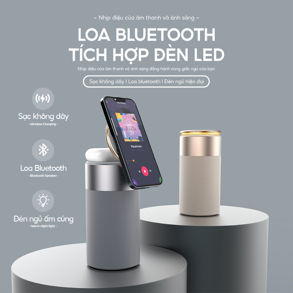Loa Bluetooth Tích Hợp Sạc Thông Minh Không Dây S02