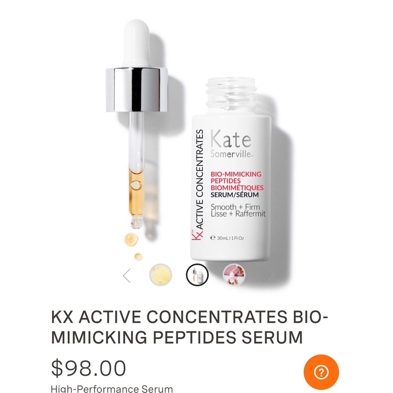 Tinh chất dưỡng da chống lão hoá KATE SOMERVILLE Kx Active Concentrates Bio-Mimicking Peptides Serum