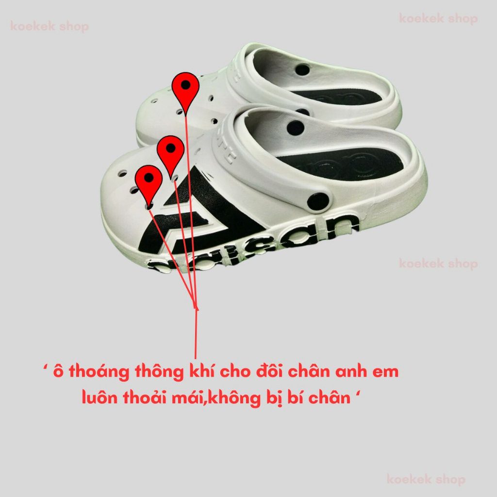 Dép sục nam,DAISAN,dép crocs nam,dép crocs đế cao,sục crocs,sục nam,crocs nam,crocs đế cao,phong cách trẻ trung,thể thao