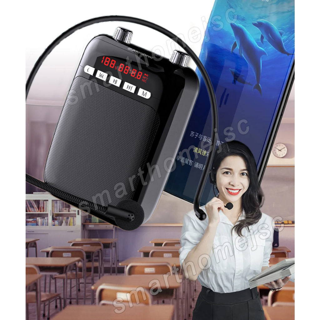 Máy trợ giảng KAW Zansong M70, kèm mic cài đầu không dây cao cấp