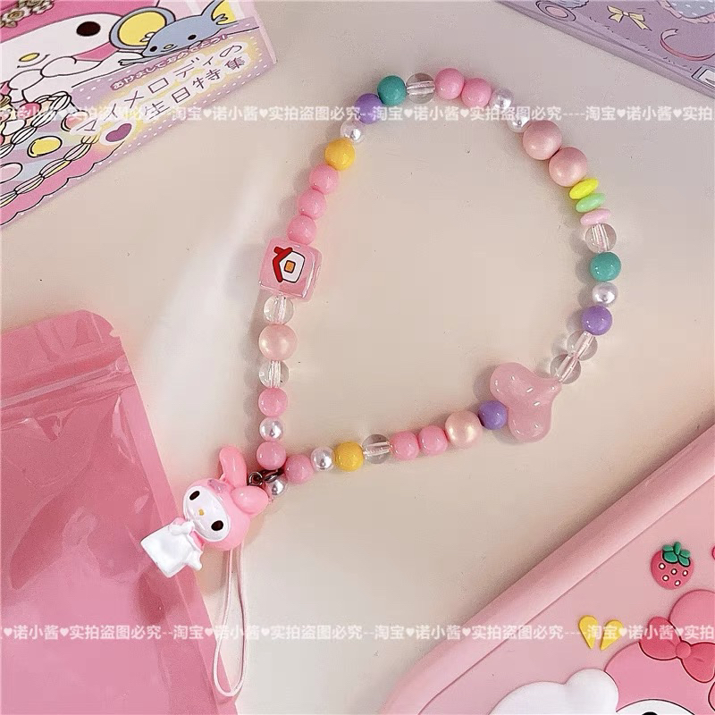 Dây đeo điện thoại Airpods Móc treo điện thoại hoạt hình Sanrio Kuromi Melody Cinnamoroll Kitty Pochacco dễ thương