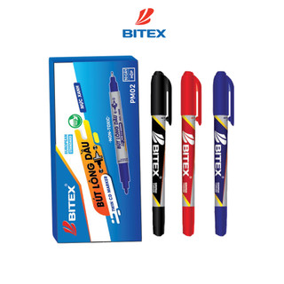 Bút lông dầu Bitex PM02 mực xanh, đen, đỏ (1 cây)