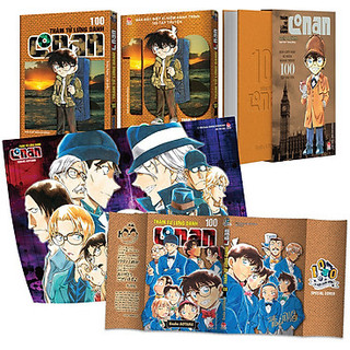 Poster + bìa rời - Combo Conan 100 bản đặc biệt nguyên seal