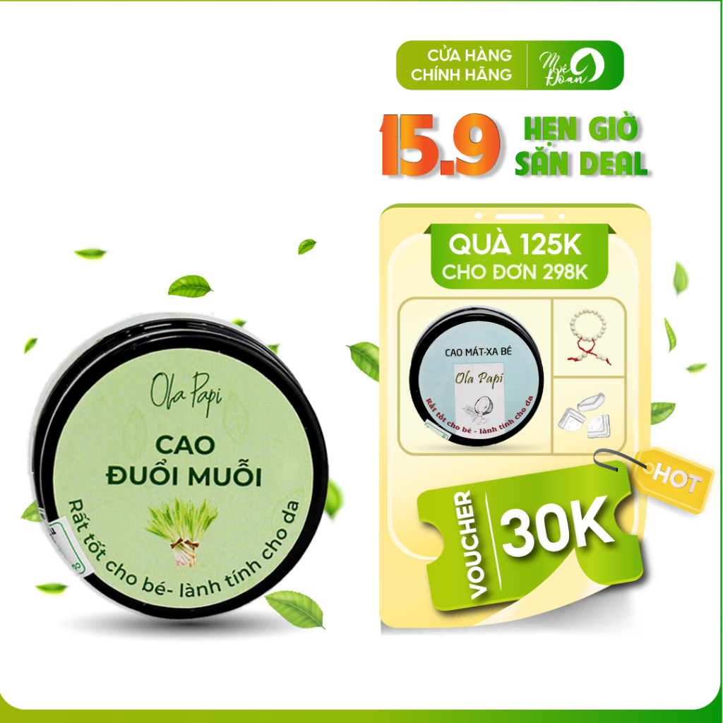 Cao đuỗi muỗi Mệ Đoan cho trẻ nhỏ, trẻ sơ sinh 20g
