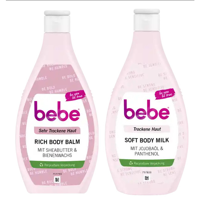 Sữa dưỡng thể Bebe, hàng Đức