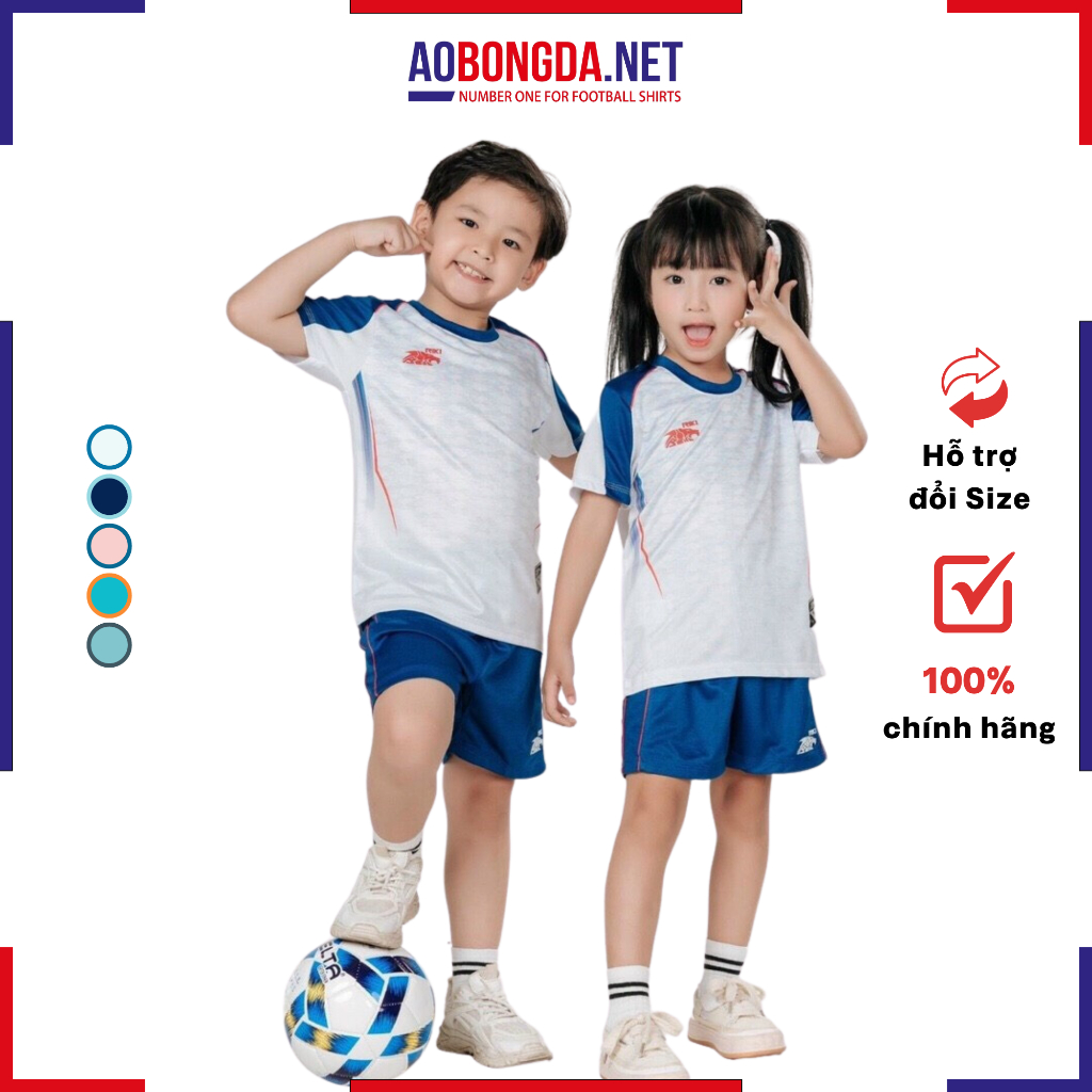 Bộ Quần Áo Đá Bóng Trẻ Em Riki Grambor 2 Kết cấu vải co giãn thoải mái vận động
