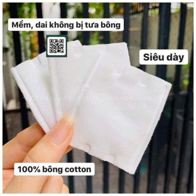 Bông tẩy trang 222 miếng 3 lớp Cotton pads