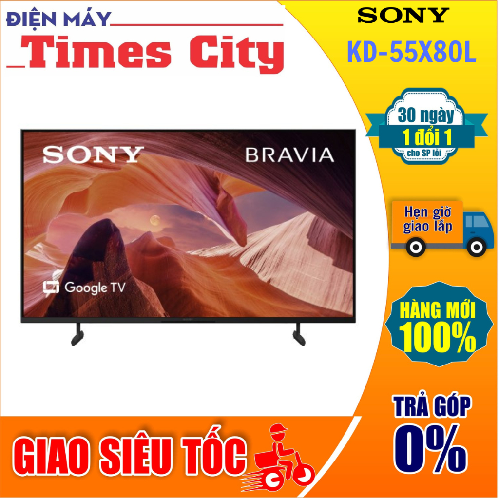 Tivi Sony 55 inch KD-55X80L mẫu 2023