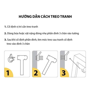 Đinh 3 Chân Treo Khung Ảnh, Treo Tranh