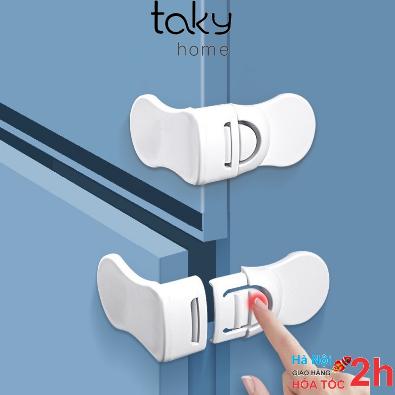Chốt Khóa - TakyHome, Tiện Dụng cho Tủ Kéo, Chốt Khóa Bảo Vệ An Toàn Cho Bé - Khóa Chốt An Toàn Tủ, Trong Gia Đình 3110