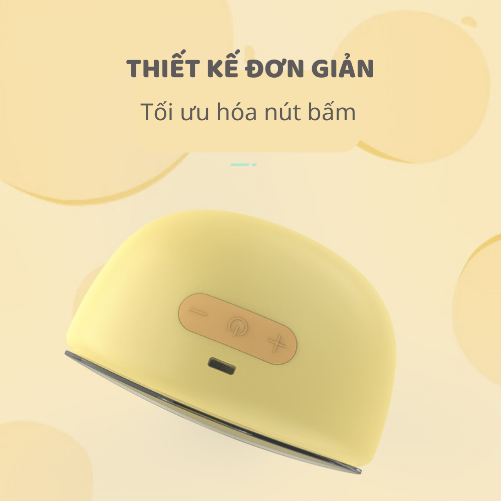 Máy hút sữa không dây Momby, 9 chế độ hút, massage kích sữa,điều chỉnh tăng giảm áp lực - Momby Shop