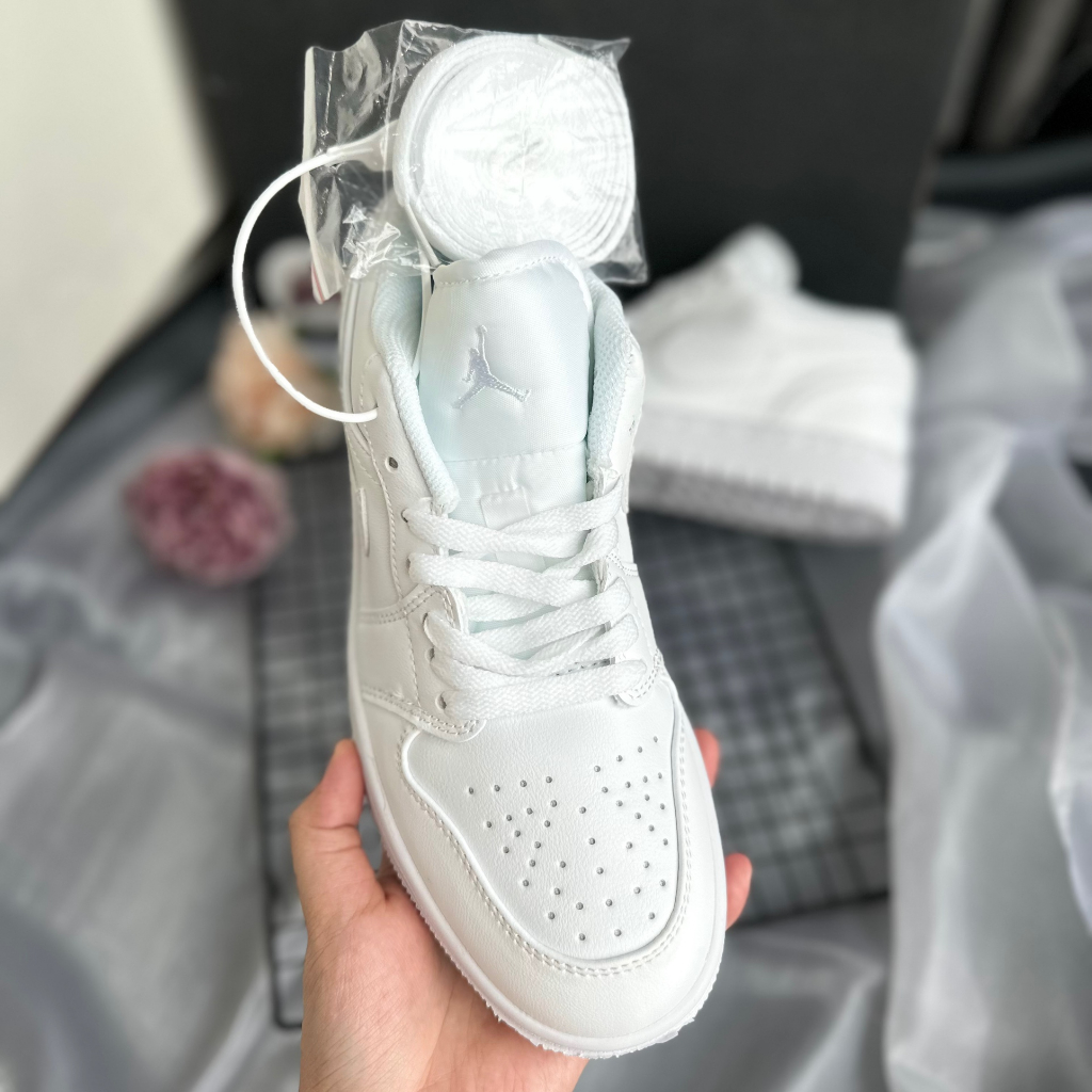 GIÀY THỂ THAO SNEAKER JD TRẮNG FULL, JD FULL WHITE NAM NỮ, GIÀY TRẮNG FULL NAM NỮ ẢNH THÂT TỰ CHỤP