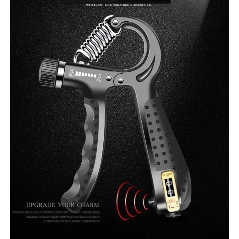 COMBO 3 - 1 gậy bẻ lò xo 20kg, 30kg, 40kg, 50kg, 60kg - 1 kìm bóp tay có máy đếm số - 1 dây nhảy lõi thép siêu bền