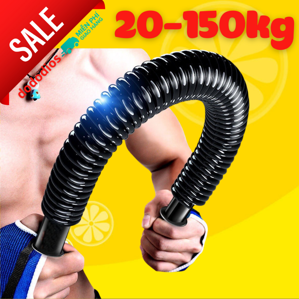 COMBO 3 - 1 gậy bẻ lò xo 20kg, 30kg, 40kg, 50kg, 60kg - 1 kìm bóp tay có máy đếm số - 1 dây nhảy lõi thép siêu bền