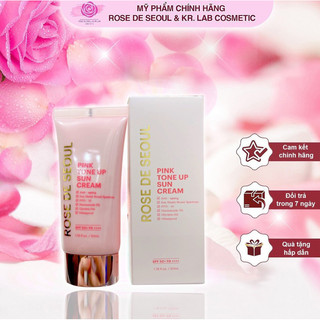 Kem chống nắng rose de seoul 50ml hạn 2026 pink tone up sun cream