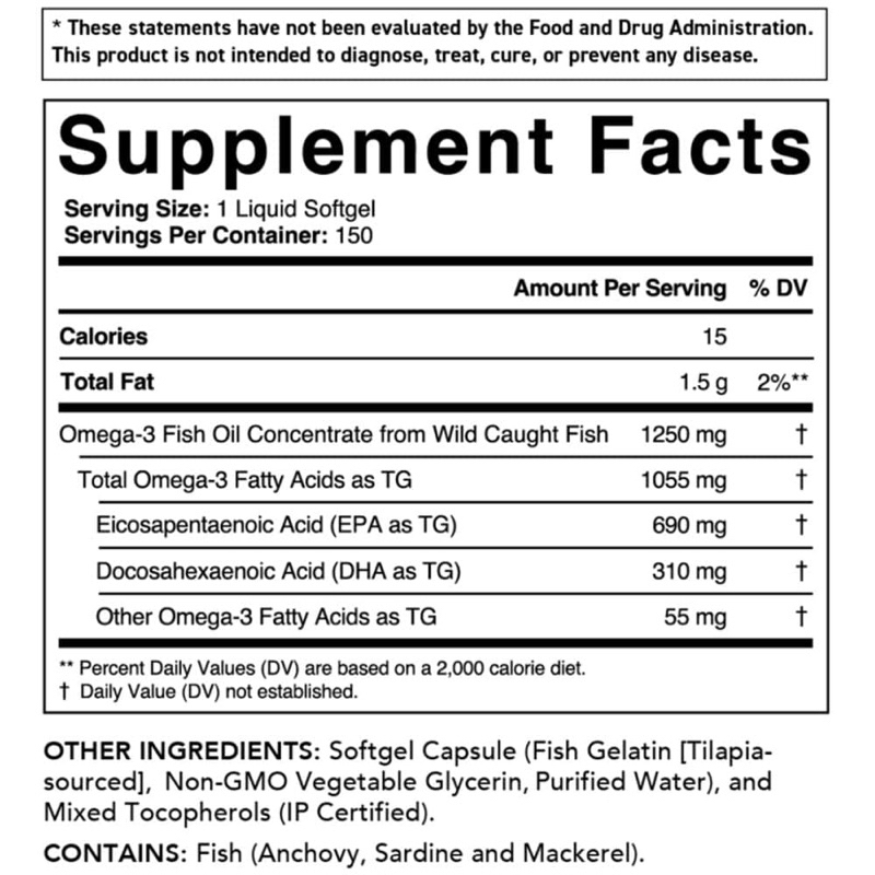 Dầu cá Triple Strength Fish Oil Omega 3 Sports Research của Mỹ