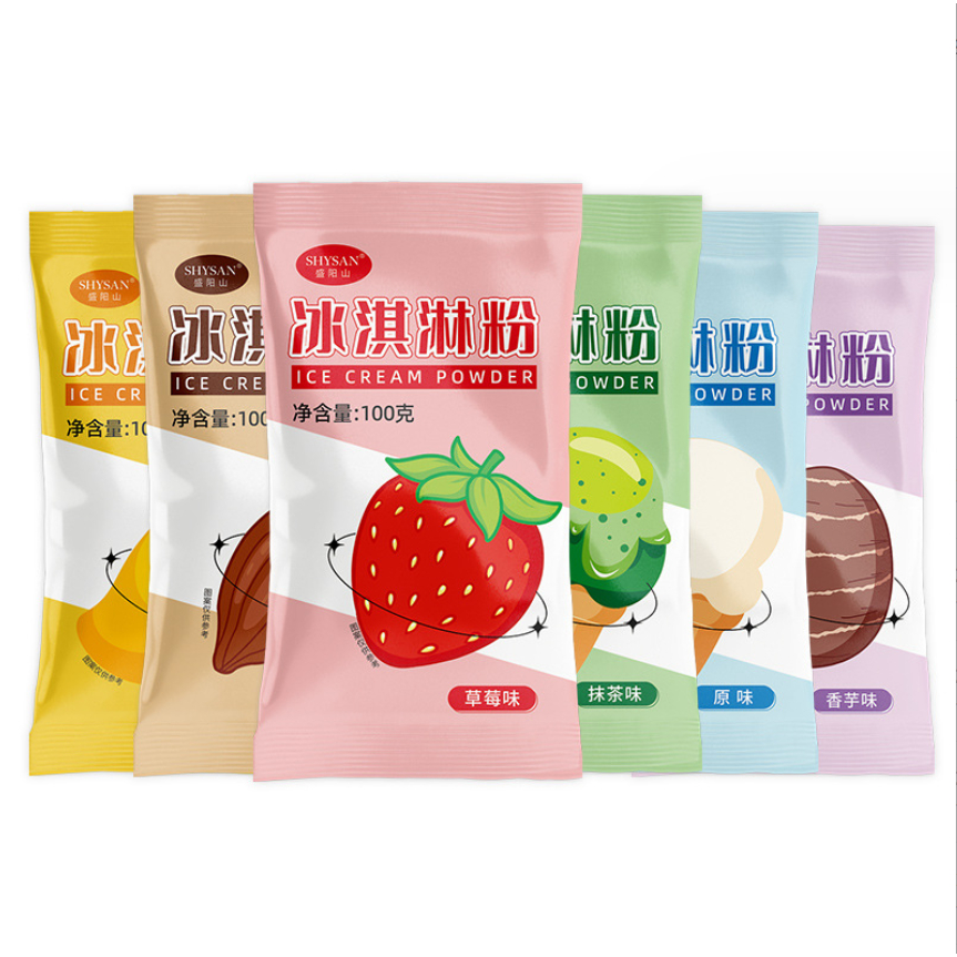 Bột Làm Kem 6 Vị Không Cần Dùng Máy,Bột Làm Kem Thơm Ngon, Hấp Dẫn, Dễ Làm