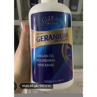 Kem hấp ủ bóng mượt goldlife 800ml