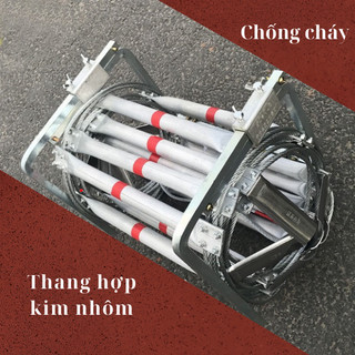 Thang dây thoát hiểm, thang dây kim loại nhôm cáp thép chống cháy an toàn