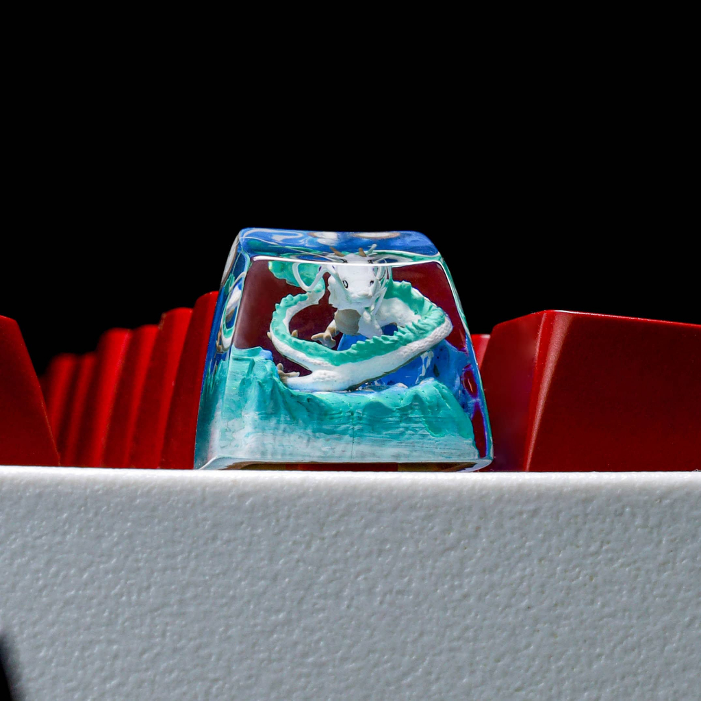 Keycap rồng HAKU siêu ngầu, nút bàn phím lẻ siêu ngầu, keycap artisan, SA profile