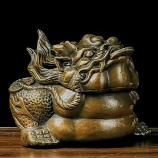 Lư xông trầm , đốt trầm thiềm thừ - cóc 3 chân bằng đồng