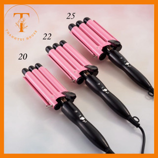 Máy uốn tóc xoăn sóng 3 trục dập sóng nước size 22mm, 25mm