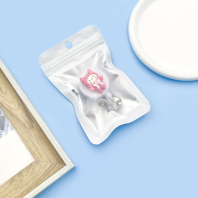 Móc - Kẹp bảng tên học sinh, sinh viên, nhân viê họa tiết dễ thương có thể kéo dãn CS95