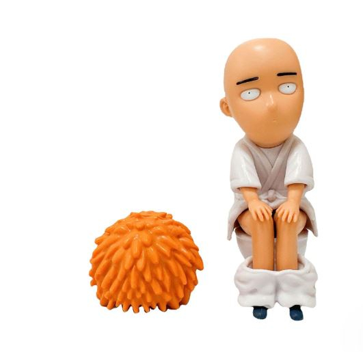 Mô Hình Nhân Vật Saitama hài hước, Tượng one punch man cute trang trí đẹp